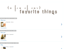Tablet Screenshot of favoritethingsproject.blogspot.com