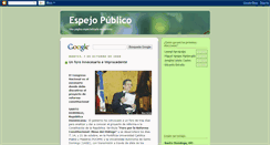 Desktop Screenshot of espejopublico.blogspot.com