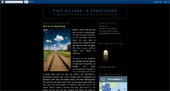 Desktop Screenshot of highmileage-atravelogue.blogspot.com