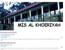 Tablet Screenshot of mis-alkhoeriyyah.blogspot.com