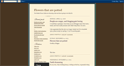 Desktop Screenshot of flowersthatarepotted.blogspot.com