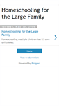 Mobile Screenshot of largefamilyhomeschool.blogspot.com