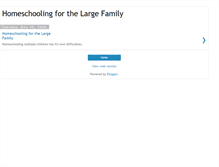 Tablet Screenshot of largefamilyhomeschool.blogspot.com
