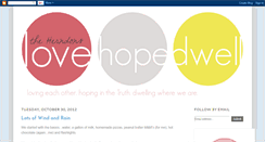 Desktop Screenshot of lovehopedwell.blogspot.com