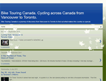 Tablet Screenshot of biketouringcanada.blogspot.com