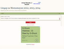 Tablet Screenshot of anniversaryiglesianicristo.blogspot.com