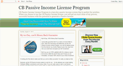 Desktop Screenshot of cb-passive-income-licenseprogram.blogspot.com