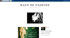 Desktop Screenshot of hausdefashion.blogspot.com