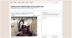 Desktop Screenshot of niedlichekreaturenschlafenein.blogspot.com