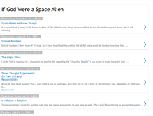 Tablet Screenshot of godspacealien.blogspot.com