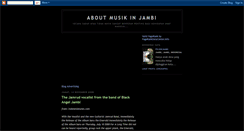 Desktop Screenshot of musikjambi.blogspot.com