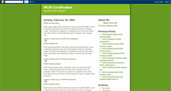 Desktop Screenshot of mcse-certification.blogspot.com