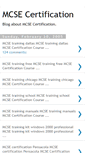 Mobile Screenshot of mcse-certification.blogspot.com
