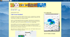 Desktop Screenshot of cnyweather.blogspot.com