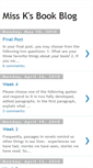 Mobile Screenshot of missksbookblog.blogspot.com