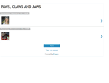 Tablet Screenshot of pawsclawsandjaws.blogspot.com