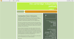 Desktop Screenshot of cambridgepodcast.blogspot.com