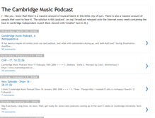 Tablet Screenshot of cambridgepodcast.blogspot.com