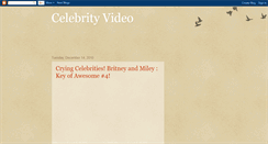 Desktop Screenshot of celebrity-video-clip.blogspot.com