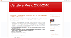 Desktop Screenshot of carteleramusto-20082010.blogspot.com