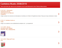 Tablet Screenshot of carteleramusto-20082010.blogspot.com