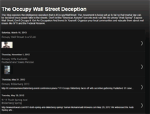 Tablet Screenshot of occupywallstreetdeception.blogspot.com