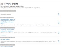 Tablet Screenshot of myitviewoflife.blogspot.com