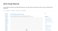 Desktop Screenshot of accastudymaterial.blogspot.com