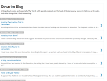 Tablet Screenshot of devarimblog.blogspot.com
