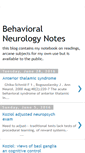 Mobile Screenshot of behavioralneurologynotes.blogspot.com