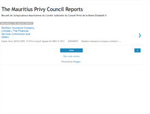 Tablet Screenshot of mauritiusprivycouncilreports.blogspot.com