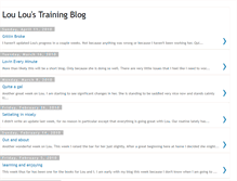 Tablet Screenshot of louloustraining.blogspot.com
