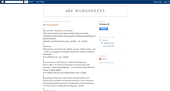 Desktop Screenshot of abcworksheets.blogspot.com