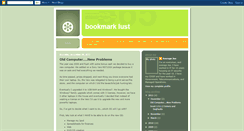 Desktop Screenshot of bookmarklust.blogspot.com