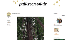 Desktop Screenshot of pattersonestate.blogspot.com