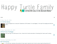 Tablet Screenshot of happyturtlefamily.blogspot.com