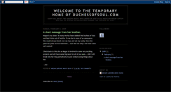 Desktop Screenshot of duchessofsoul.blogspot.com