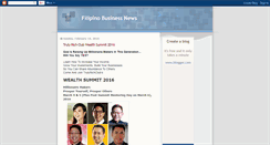 Desktop Screenshot of filipino-business-news.blogspot.com