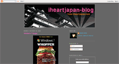 Desktop Screenshot of iheartjapan-blog.blogspot.com