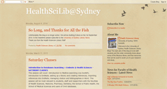 Desktop Screenshot of healthsciencessydney.blogspot.com