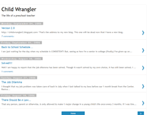 Tablet Screenshot of childwrangler84.blogspot.com