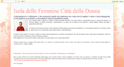 Desktop Screenshot of isoladellefemminecittadelladonna.blogspot.com