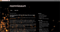 Desktop Screenshot of nsomniasaum.blogspot.com