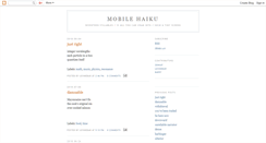 Desktop Screenshot of mobilehaiku.blogspot.com