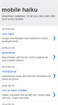 Mobile Screenshot of mobilehaiku.blogspot.com