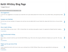 Tablet Screenshot of keithwhitley.blogspot.com