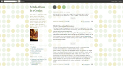 Desktop Screenshot of mitchalbomisagenius.blogspot.com