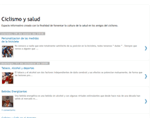 Tablet Screenshot of elciclismoylasalud.blogspot.com
