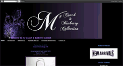 Desktop Screenshot of my-coach-burberry-collection.blogspot.com