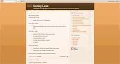 Desktop Screenshot of eatingless.blogspot.com